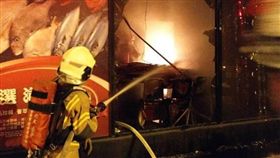 台南,安平,失火,火災,海鮮餐廳,員工出遊,禾康海鮮餐廳(圖/翻攝畫面)