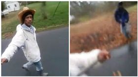 美國男子羅賓森（Prentis Robinson）在街頭直播遭毒販寇爾森（Douglas Cleveland Colson）射殺（圖／翻攝自推特）
