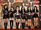 韓國女團GFRIEND獨家進棚MTV「我愛偶像」（由左至右）信飛、銀河、睿隣、所願、嚴智、裕珠。（記者邱榮吉/攝影）