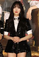 韓國女團GFRIEND成員裕珠。（記者邱榮吉/攝影）