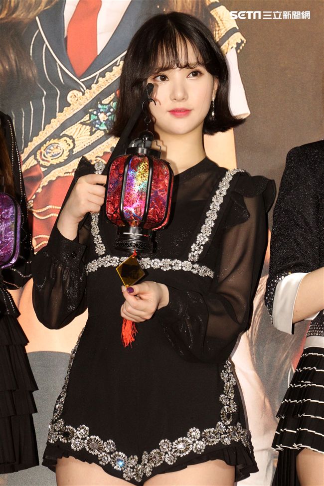 韓國女團GFRIEND成員銀河。（記者邱榮吉/攝影）