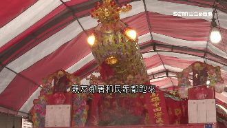 4聖筊得百萬龜王　他用拖板車恭迎