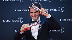 ▲費德勒奪下世界勞倫斯體育獎最佳男運動員。（圖／美聯社／達志影像）