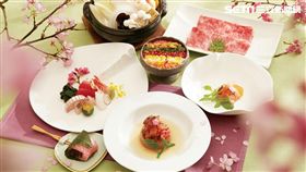 喜來登桃山「緋櫻春雪宴」櫻花祭限定料理。（圖／台北喜來登提供）