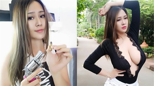 I奶女星全裸遇槍戰　藏左輪手槍防身