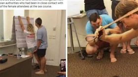 俄羅斯一名36歲男子克里洛夫（Alexander Kirillov）號稱是性愛大師，他與女弟子里布卡（Nastya Rybka）在泰國租套房，開設「絕頂升天」的性愛課程，現場教學皮鞭SM、「抓鮑鮑」等技巧。泰國警方在上周成功逮捕10名俄國人，目前全案已和俄國官員聯手偵辦。（圖／翻攝自太陽報）