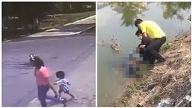 泰國一名年輕媽媽親手將兒子推入河裡活活淹死（圖／翻攝自泰國中文網微信）