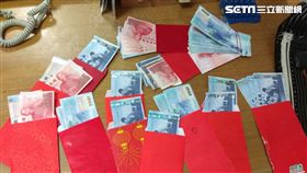 台中一名83歲游姓阿嬤賞完花燈回家後，驚覺腰包不見，而腰包中有兒子、孫子包給她壓歲錢，現金超過5萬，她兒子得知後立刻報警處理。警方接獲報案後，立刻進行地毯式搜索，短短20分鐘就在公園女廁找到腰包，失而復得的好消息讓阿嬤破涕為笑。（圖／翻攝畫面）