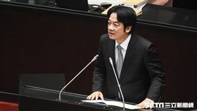 行政院長賴清德前往立法院進行施政報告。 圖／記者林敬旻攝