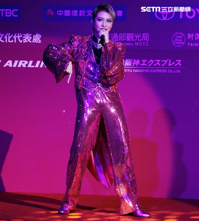 日本寶塚歌劇第三次台灣公演「東離劍遊記」星組禮  真琴出席記者會。（記者邱榮吉/攝影）