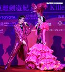 日本寶塚歌劇第三次台灣公演「東離劍遊記」，星組首席娘役綺咲愛里、星組禮  真琴出席記者會。（記者邱榮吉/攝影）