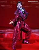 日本寶塚歌劇第三次台灣公演「東離劍遊記」，星組首席明星紅悠智露。（記者邱榮吉/攝影）