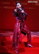 日本寶塚歌劇第三次台灣公演「東離劍遊記」，星組首席明星紅悠智露。（記者邱榮吉/攝影）