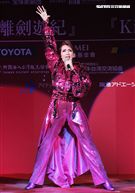 日本寶塚歌劇第三次台灣公演「東離劍遊記」，星組首席明星紅悠智露。（記者邱榮吉/攝影）