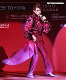 日本寶塚歌劇第三次台灣公演「東離劍遊記」，星組首席明星紅悠智露、星組首席娘役綺咲愛里
、星組禮  真琴出席記者會。（記者邱榮吉/攝影）