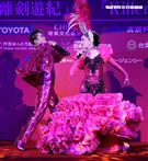 日本寶塚歌劇第三次台灣公演「東離劍遊記」，星組首席明星紅悠智露、星組首席娘役綺咲愛里
、星組禮  真琴出席記者會。（記者邱榮吉/攝影）