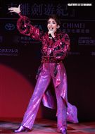 日本寶塚歌劇第三次台灣公演「東離劍遊記」，星組首席明星紅悠智露。（記者邱榮吉/攝影）