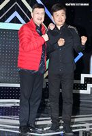 華視「天生王牌」第二季節目首錄多了「兒童歌唱比賽」項目，主持人：余天、賀一航。（記者邱榮吉/攝影）