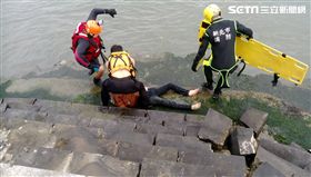 落水,生命跡象,淡水老街,送醫,淡水