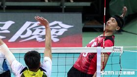 ▲台電男排大砲手黃建逢。（圖／記者蔡宜瑾攝影）