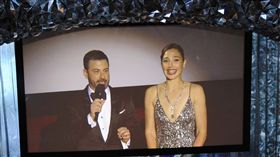 2018奧斯卡，主持人吉米金莫帶明星們突擊隔壁影廳，蓋兒加朵。（圖／美聯社提供）