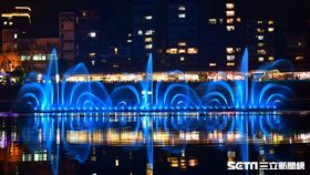 新北市,新店,碧潭,水舞。（圖／新北旅客提供）