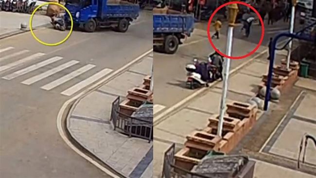 女子車禍倒地不起　暖男揹她跑贏死神