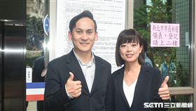 新北市議員擬參選人葉元之、江怡臻。 圖／記者林敬旻攝