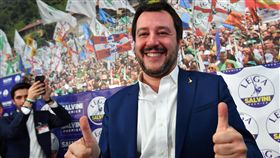 義大利極右派聯盟黨領袖薩爾維尼（Matteo Salvini）圖／美聯社／達志影像