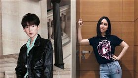 鄧紫棋，TFBOYS王源。（合成圖／翻攝自微博）