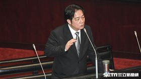 行政院長賴清德6日前往立法院議場進行總質詢。 圖／記者林敬旻攝