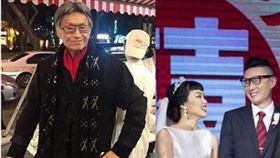 傅達仁兒子婚宴。(合成圖／翻攝自臉書)