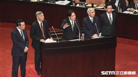 行政院長賴清德6日前往立法院議場進行總質詢。 圖／記者林敬旻攝