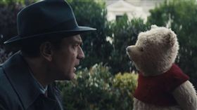 迪士尼，小熊維尼真人版，電影，《摯友‧維尼》（Christopher Robin，暫譯），克里斯多福羅賓。（合成圖/翻攝自YouTube）