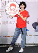 正懷第二胎身孕的孫燕姿首次參與國內守護兒童公益活動。（記者邱榮吉/攝影）