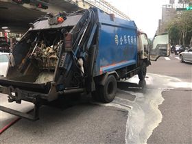 垃圾車,起火,滅火器,撲滅