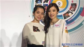 ▲年輕新星陳佳樺（左）和「大眼妹」周婕妤。（圖／記者蔡宜瑾攝影）