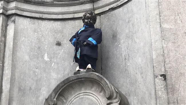 史上首次　尿尿小童換裝台灣客家服飾