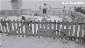 玉山降雪（圖／氣象局提供）