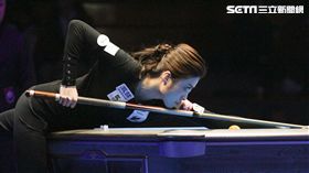 ▲台灣女子撞球好手「大眼妹」周婕妤。（圖／記者蔡宜瑾攝影）
