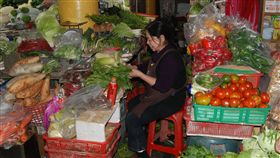 陳樹菊阿嬤病倒　一個月未賣菜（3）台灣之光、台東善心賣菜阿嬤陳樹菊，曾獲選為時代雜誌百大人物，春節前病倒在菜攤，緊急送醫開刀後在家修養，她的「員金蔬菜攤」罕見休息將近一個月，引起市場人士關注。（檔案照片）中央社記者盧太城台東攝　107年3月8日