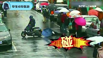 警公布行人直闖慘片　下場撞飛又仆街