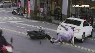 害4騎士慘摔！賓士車主竟推孕妻頂罪