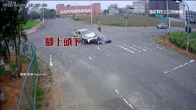 碩士生遭撞飛3公尺　安全帽緊扣保命