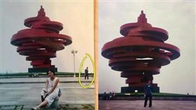  他曾是少女照片裡的路人甲，13年後娶了她。翻自《新浪網》