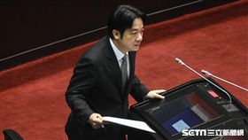 行政院長賴清德出席議場總質詢。 圖／記者林敬旻攝