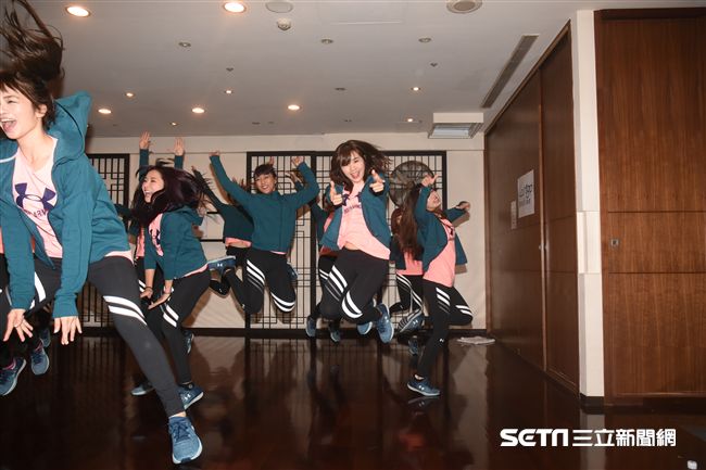 Lamigirls春訓練舞開放媒體拍攝。 圖／記者林敬旻攝