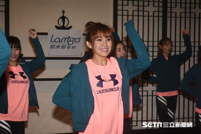 Lamigirls春訓練舞開放媒體拍攝。 圖／記者林敬旻攝