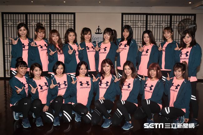 Lamigirls春訓練舞開放媒體拍攝。 圖／記者林敬旻攝