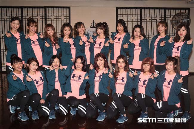 Lamigirls春訓練舞開放媒體拍攝。 圖／記者林敬旻攝